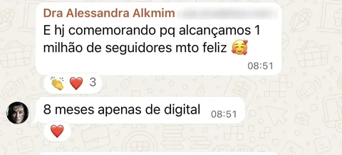 Depoimento de Alessandra Alkmim