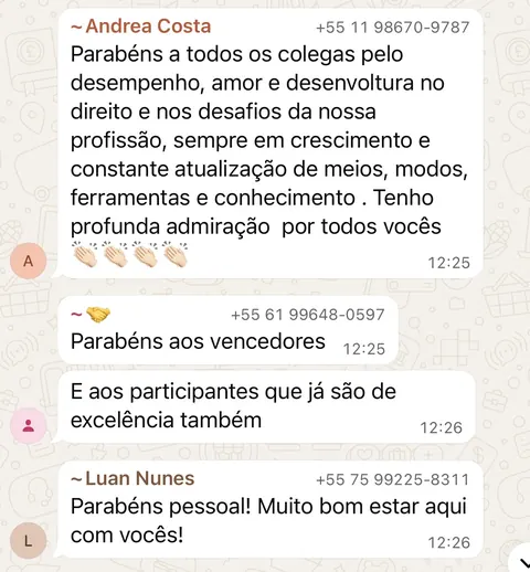 Depoimento de Andrea e Luan