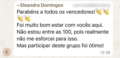 Depoimento de Eleandra Domingos