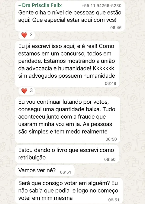 Depoimento de Priscila Felix